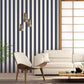 Awning Stripe Navy Wallpaper from the Just Kitchens Collection by Galerie Wallcoverings