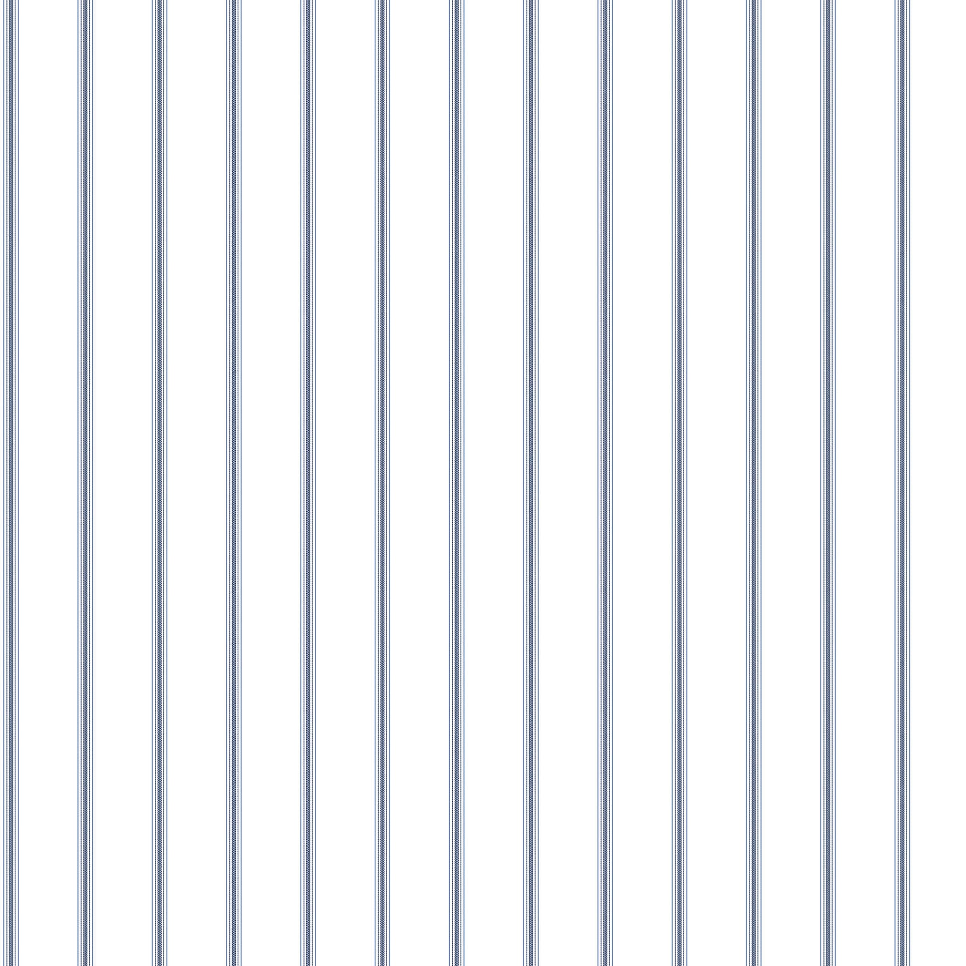 Napkin Stripe Navy/Blue Wallpaper from the Just Kitchens Collection by Galerie Wallcoverings