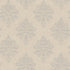 Sample Medallion Damask Wallpaper in Beige
