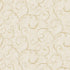 Sample Palazzo Scroll Wallpaper in Cream/Beige/Gold