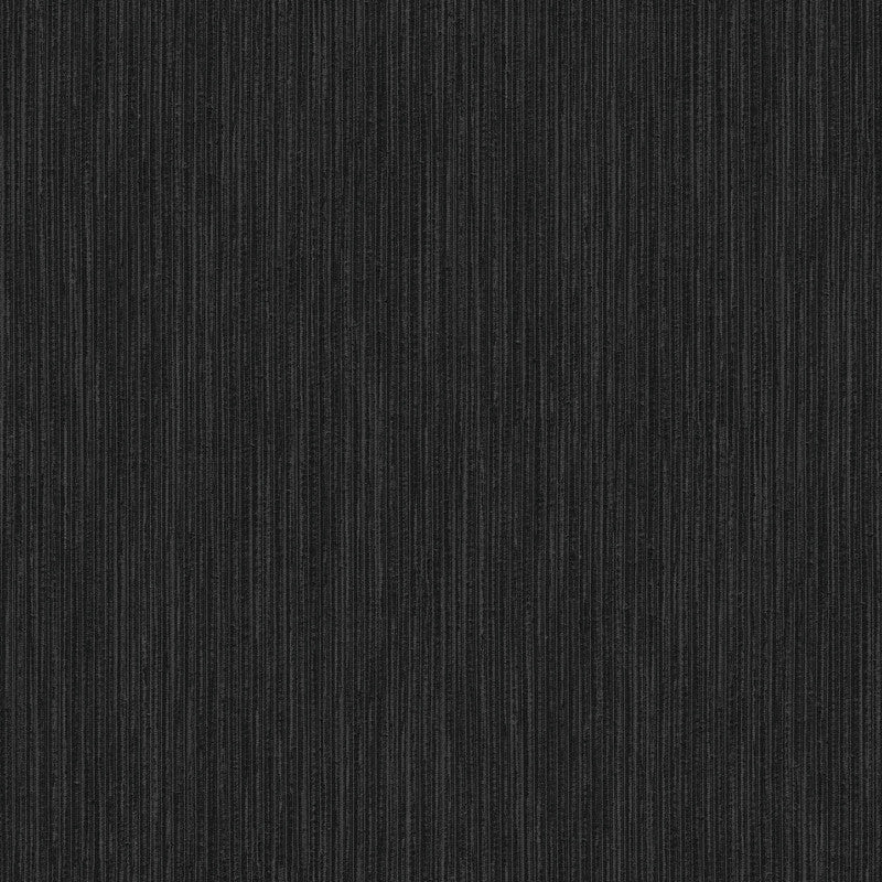 Sample Vertical Textile Wallpaper in Black/Silver Grey