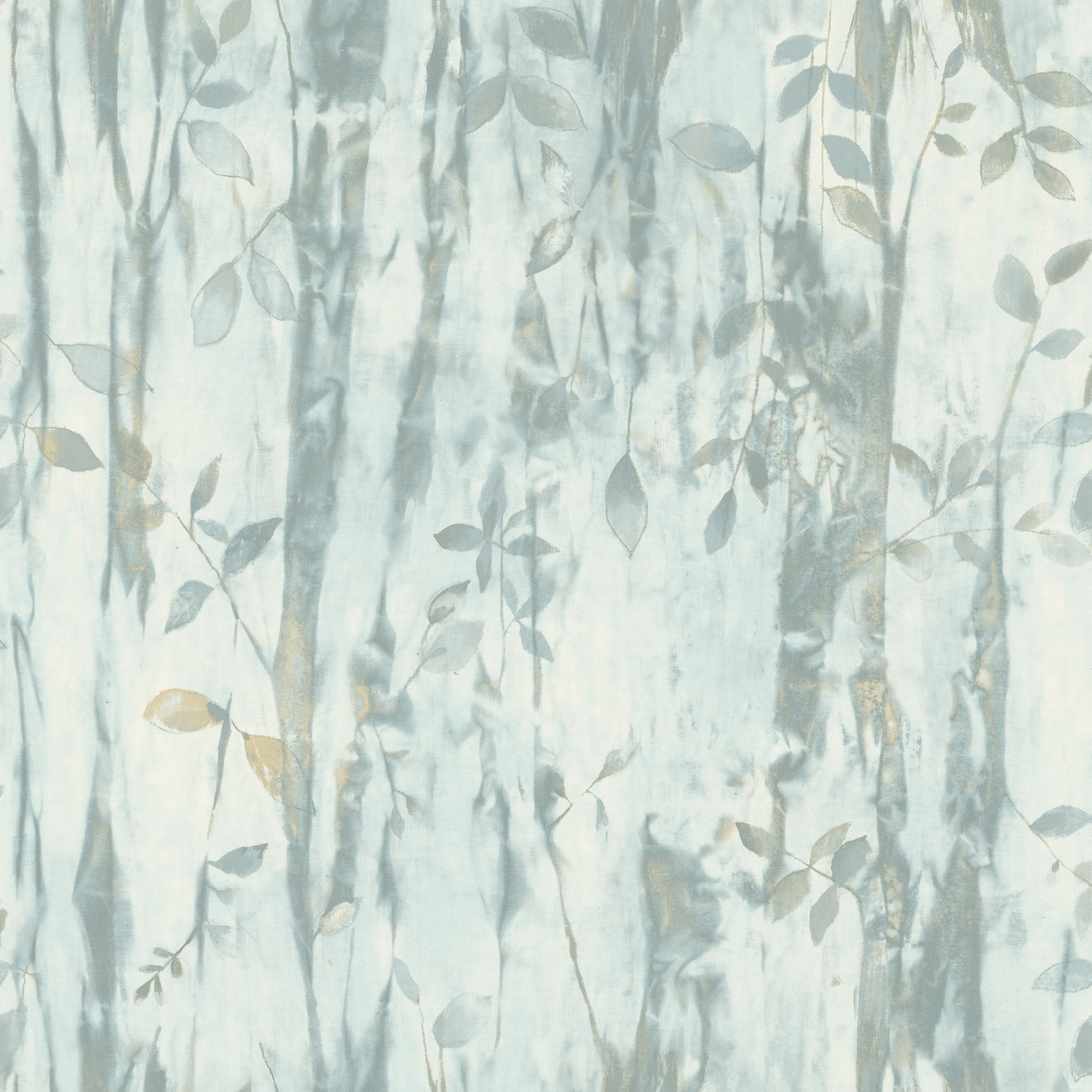Batik Leaves Aqua Wallpaper from the Atmosphere Collection by Galerie Wallcoverings