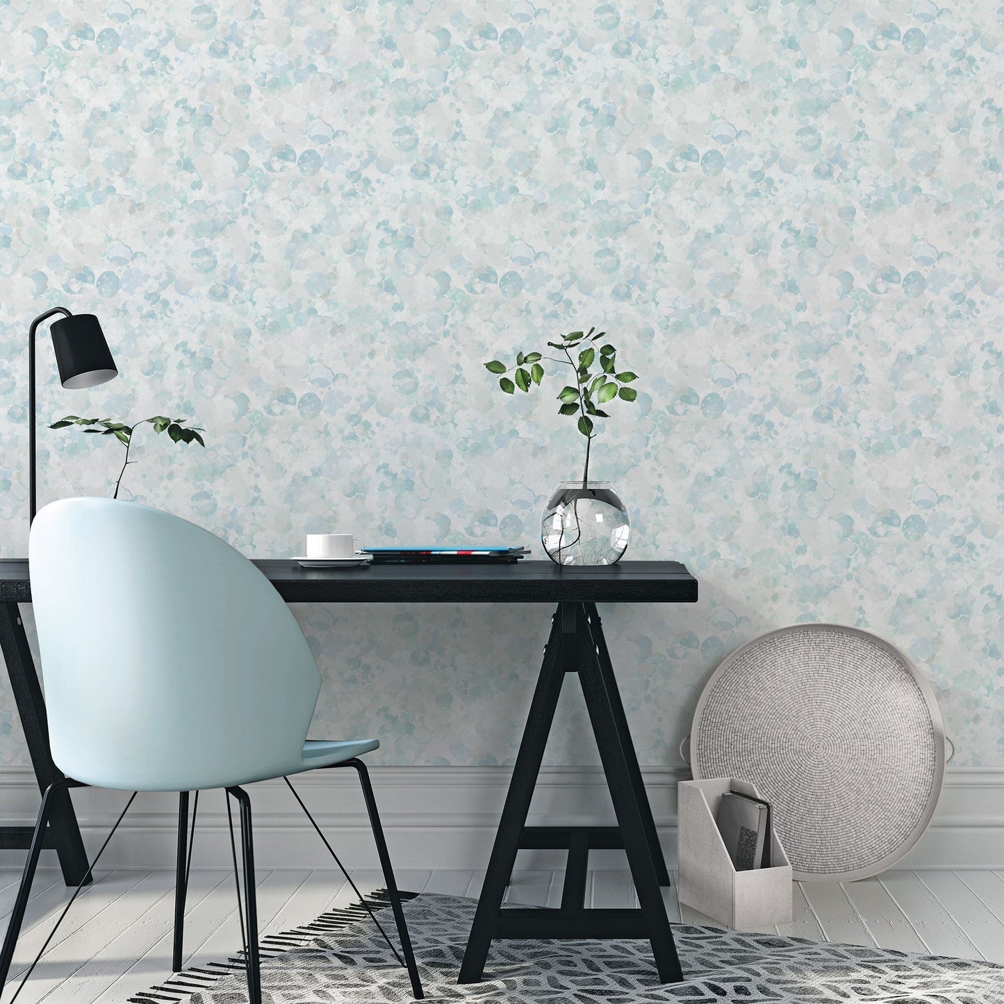 Bubble Up Aqua Wallpaper from the Atmosphere Collection by Galerie Wallcoverings
