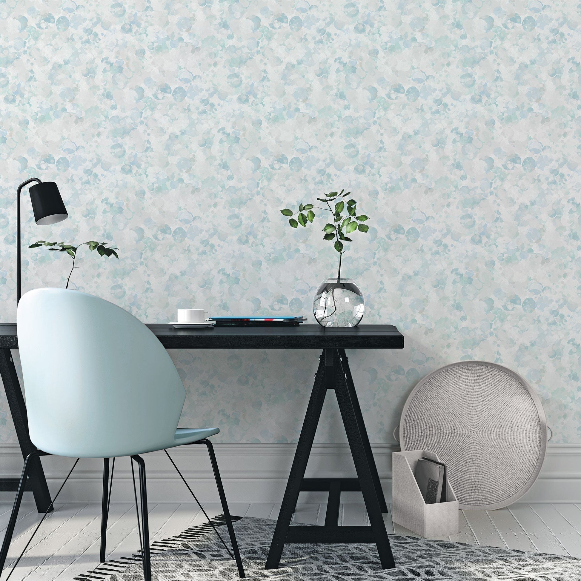Bubble Up Aqua Wallpaper from the Atmosphere Collection by Galerie Wallcoverings