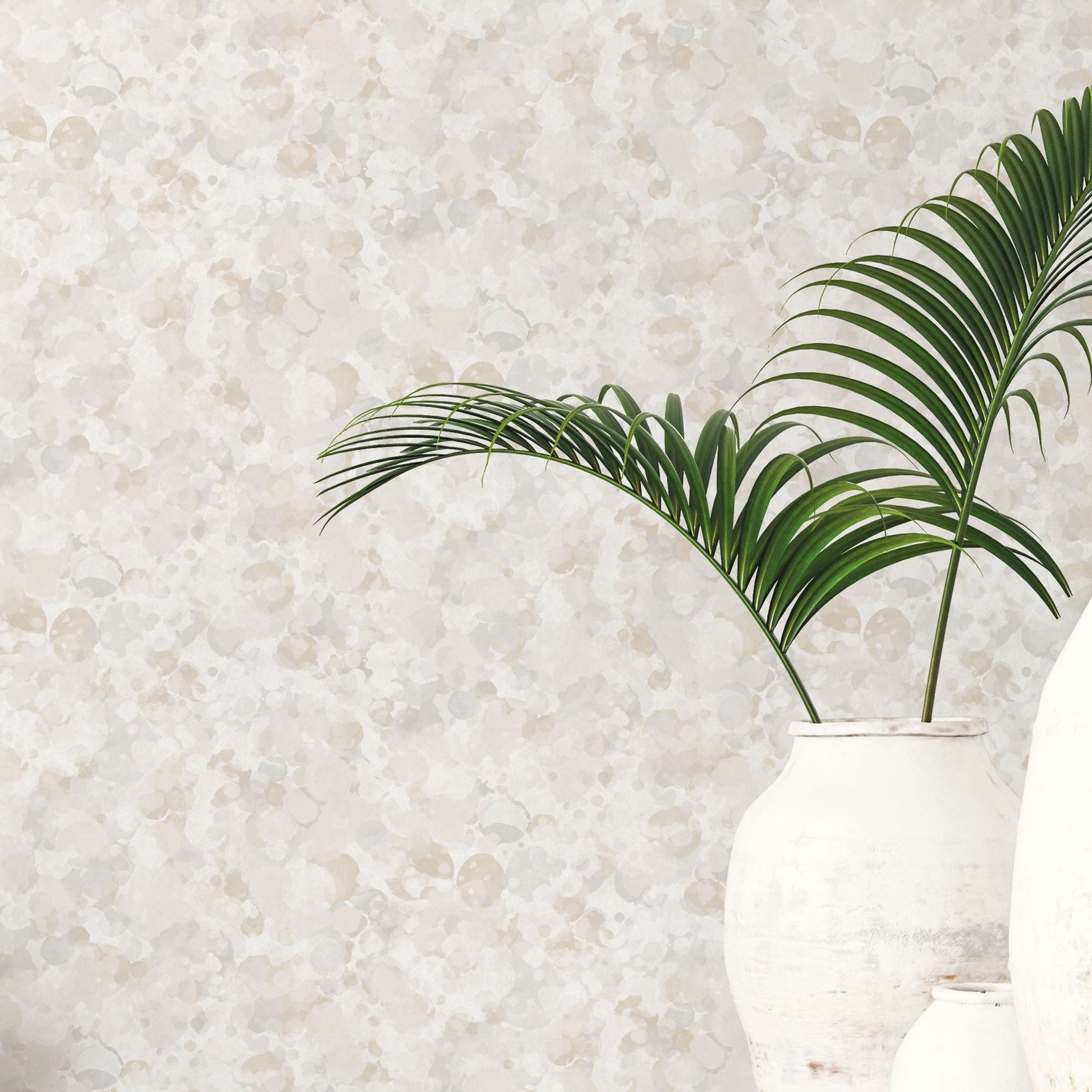 Bubble Up Beige Wallpaper from the Atmosphere Collection by Galerie Wallcoverings