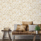 Bubble Up Ochre Wallpaper from the Atmosphere Collection by Galerie Wallcoverings