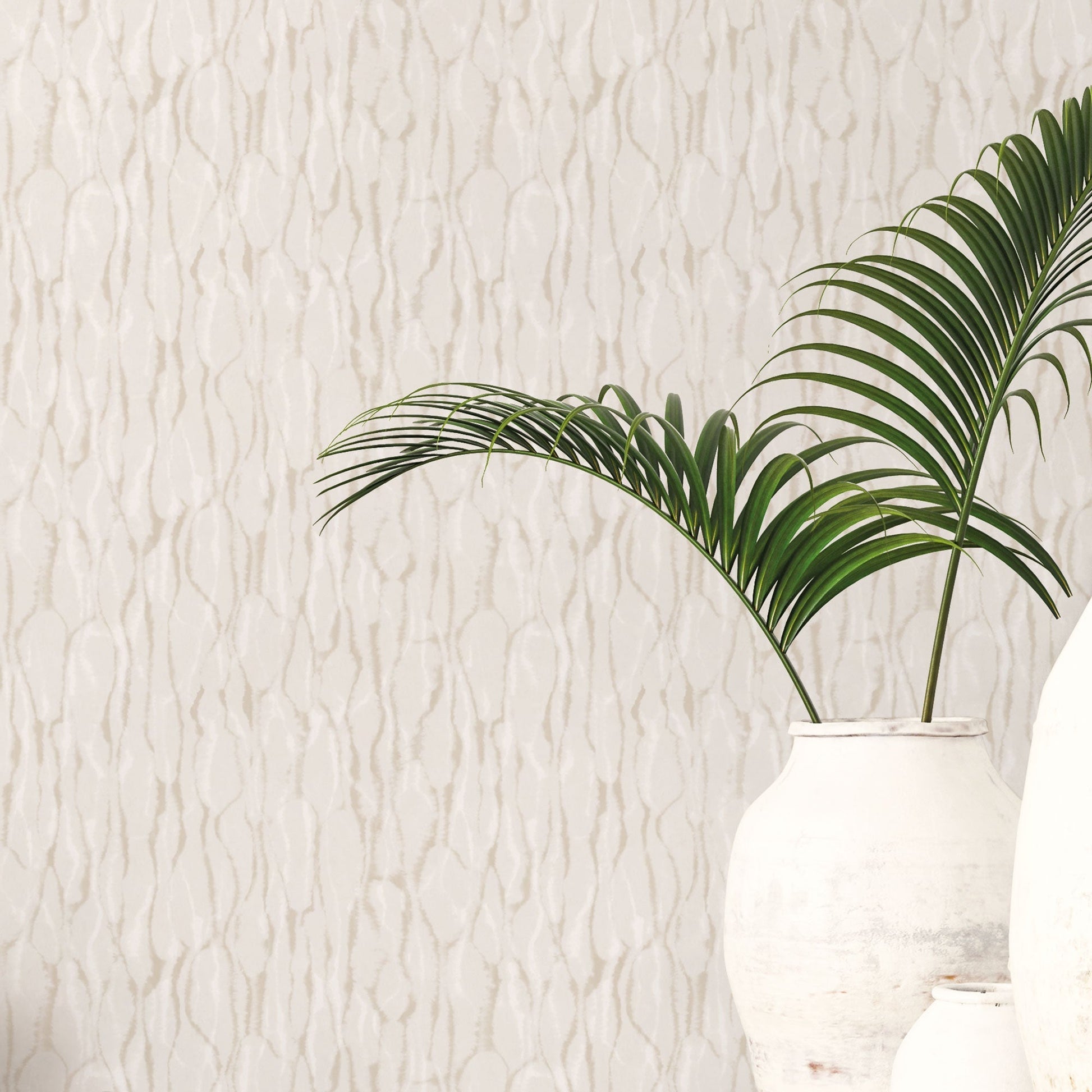 Drizzle Beige Wallpaper from the Atmosphere Collection by Galerie Wallcoverings