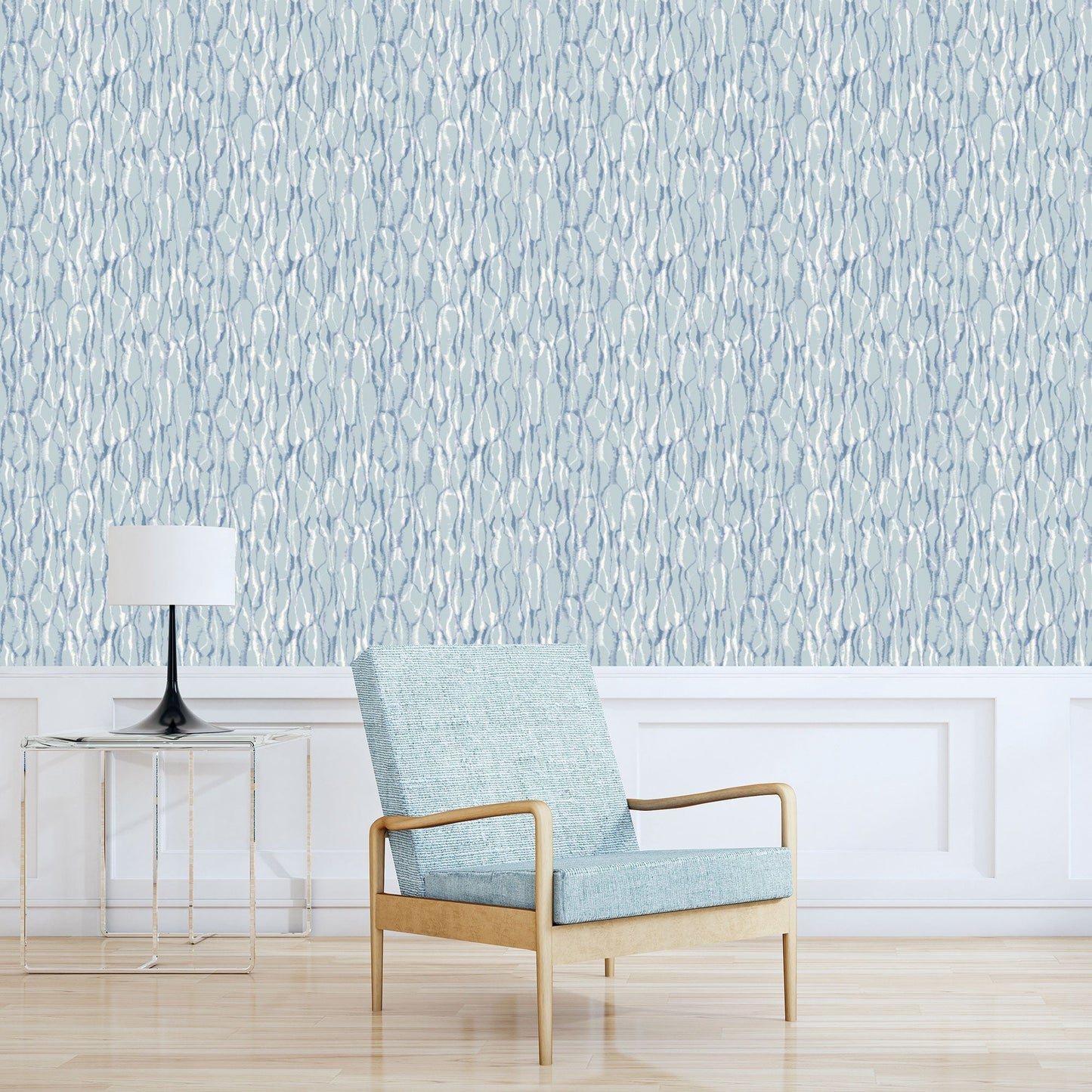 Drizzle Turquoise Wallpaper from the Atmosphere Collection by Galerie Wallcoverings