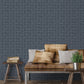 Hextex Blue Wallpaper from the Atmosphere Collection by Galerie Wallcoverings