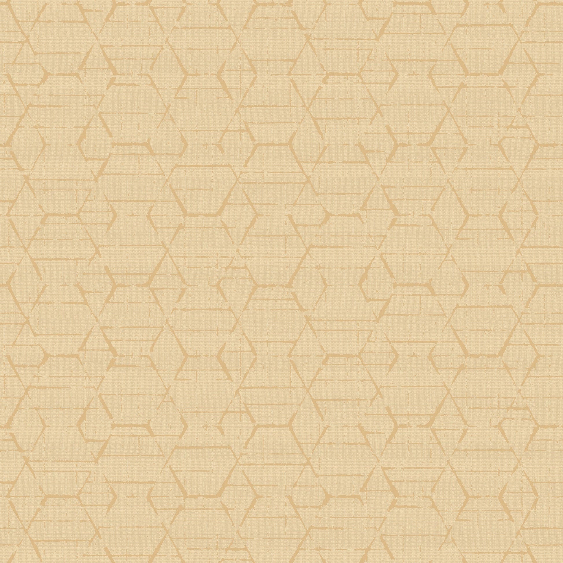 Hextex Ochre/Gold Wallpaper from the Atmosphere Collection by Galerie Wallcoverings