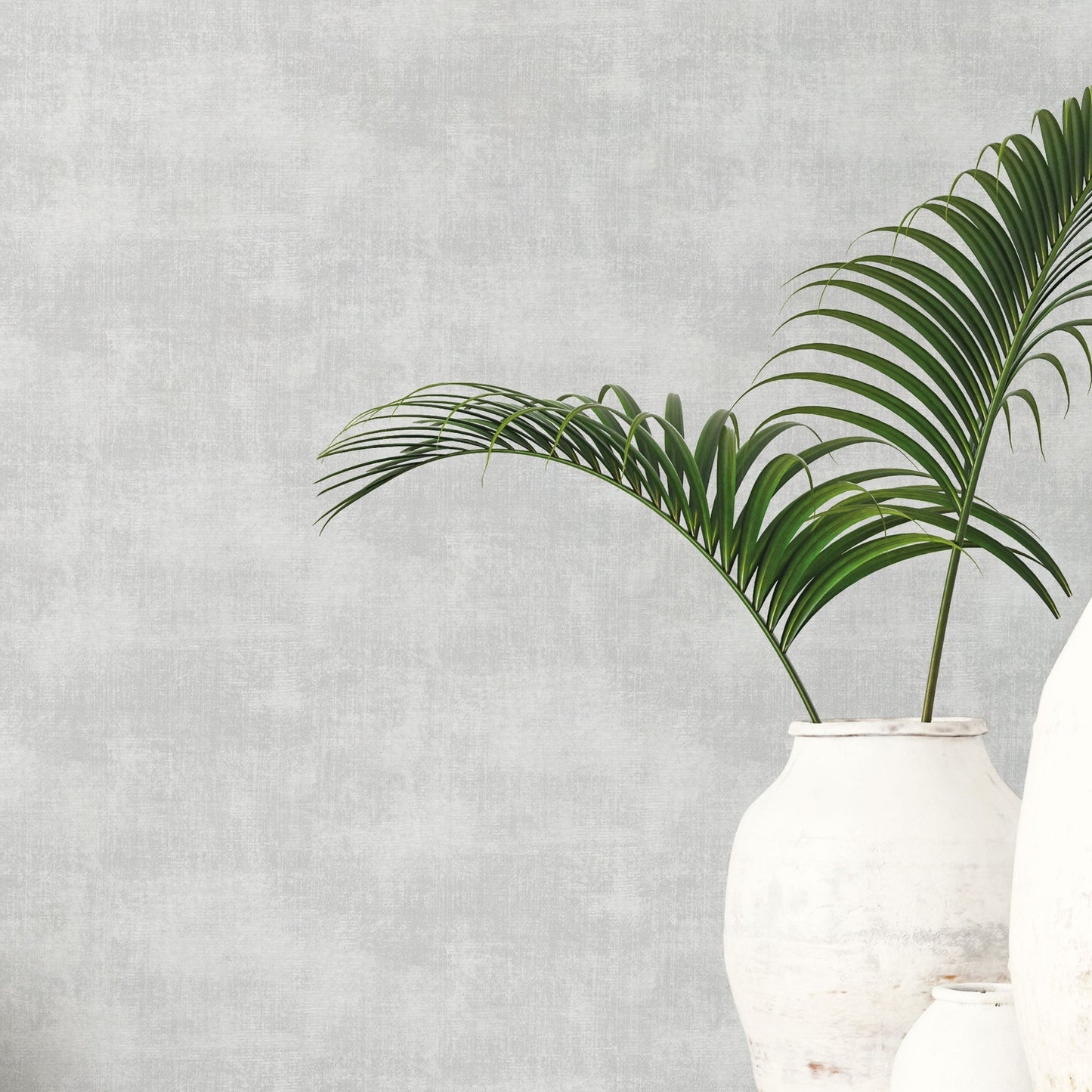 Metallic Linen Grey Wallpaper from the Atmosphere Collection by Galerie Wallcoverings