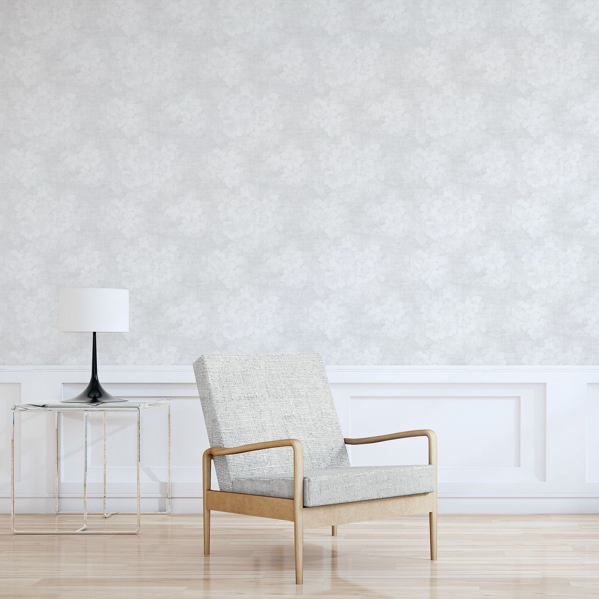 Mystic Floral Off-White Wallpaper from the Atmosphere Collection by Galerie Wallcoverings