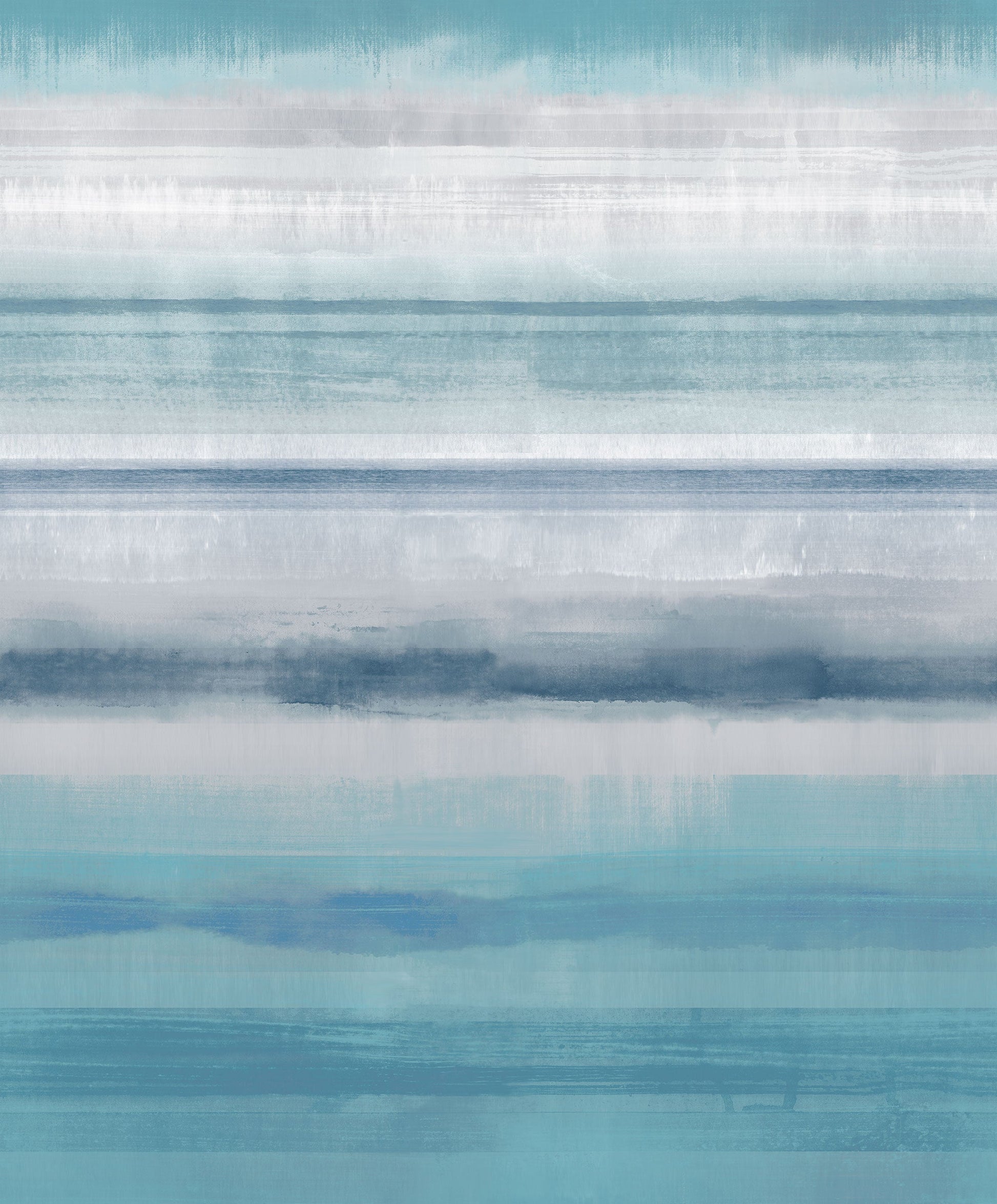 Skye Stripe Turquoise Wallpaper from the Atmosphere Collection by Galerie Wallcoverings