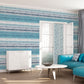 Skye Stripe Turquoise Wallpaper from the Atmosphere Collection by Galerie Wallcoverings