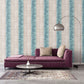 Sublime Stripe Turquoise/Magenta Wallpaper from the Atmosphere Collection by Galerie Wallcoverings