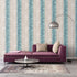 Sublime Stripe Turquoise/Magenta Wallpaper from the Atmosphere Collection by Galerie Wallcoverings