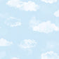 Cloud Sky Blue Wallpaper from the Tiny Tots 2 Collection by Galerie Wallcoverings