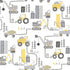 Construction Yellow Wallpaper from the Tiny Tots 2 Collection by Galerie Wallcoverings