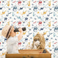 Dragons Blue Multi Wallpaper from the Tiny Tots 2 Collection by Galerie Wallcoverings