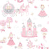 Fairytale Pink/Grey Wallpaper from the Tiny Tots 2 Collection by Galerie Wallcoverings