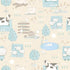 Farmland Beige/Turquoise Wallpaper from the Tiny Tots 2 Collection by Galerie Wallcoverings