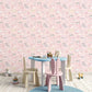 Farmland Pink/Grey Wallpaper from the Tiny Tots 2 Collection by Galerie Wallcoverings