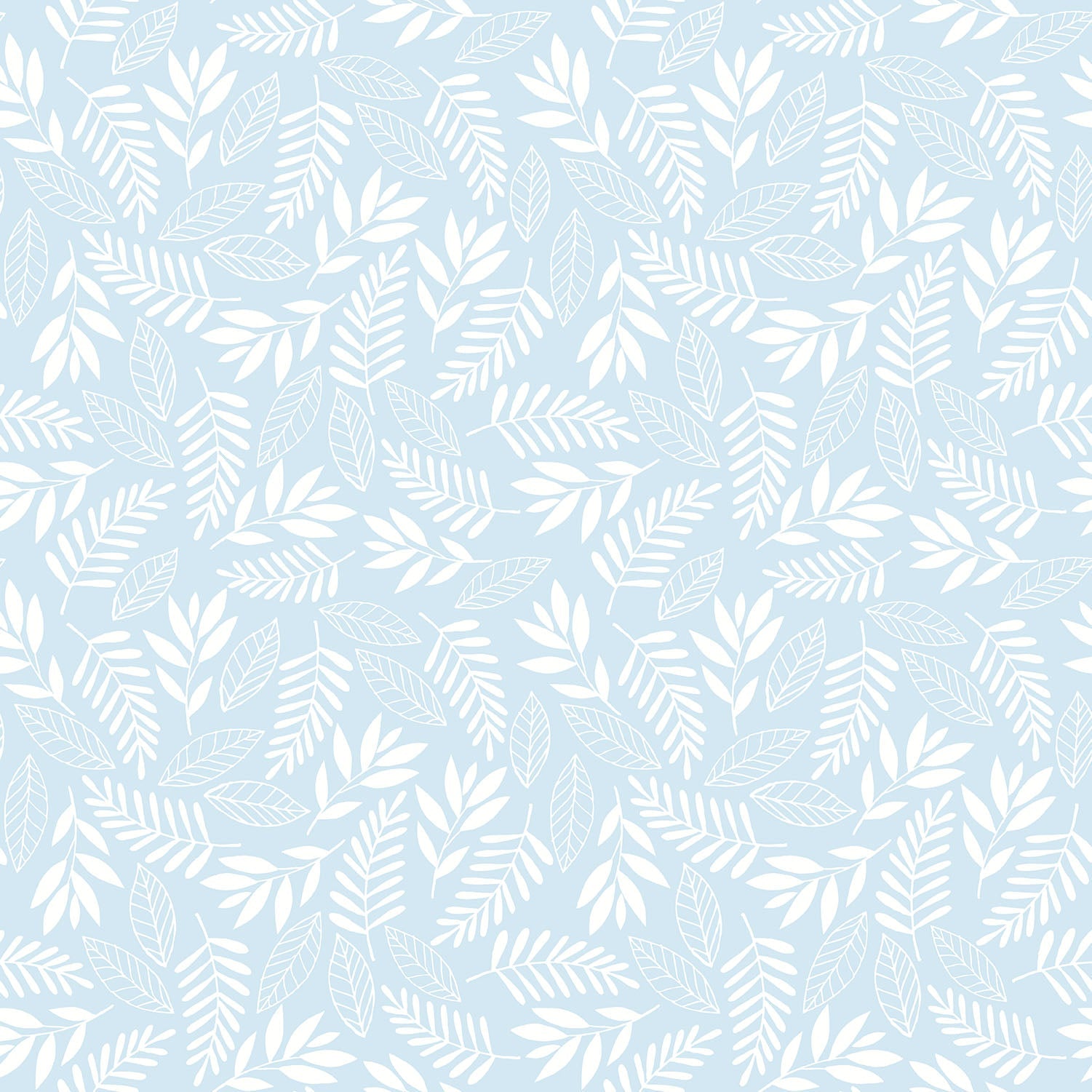Koala Leaf Light Blue Wallpaper from the Tiny Tots 2 Collection by Galerie Wallcoverings