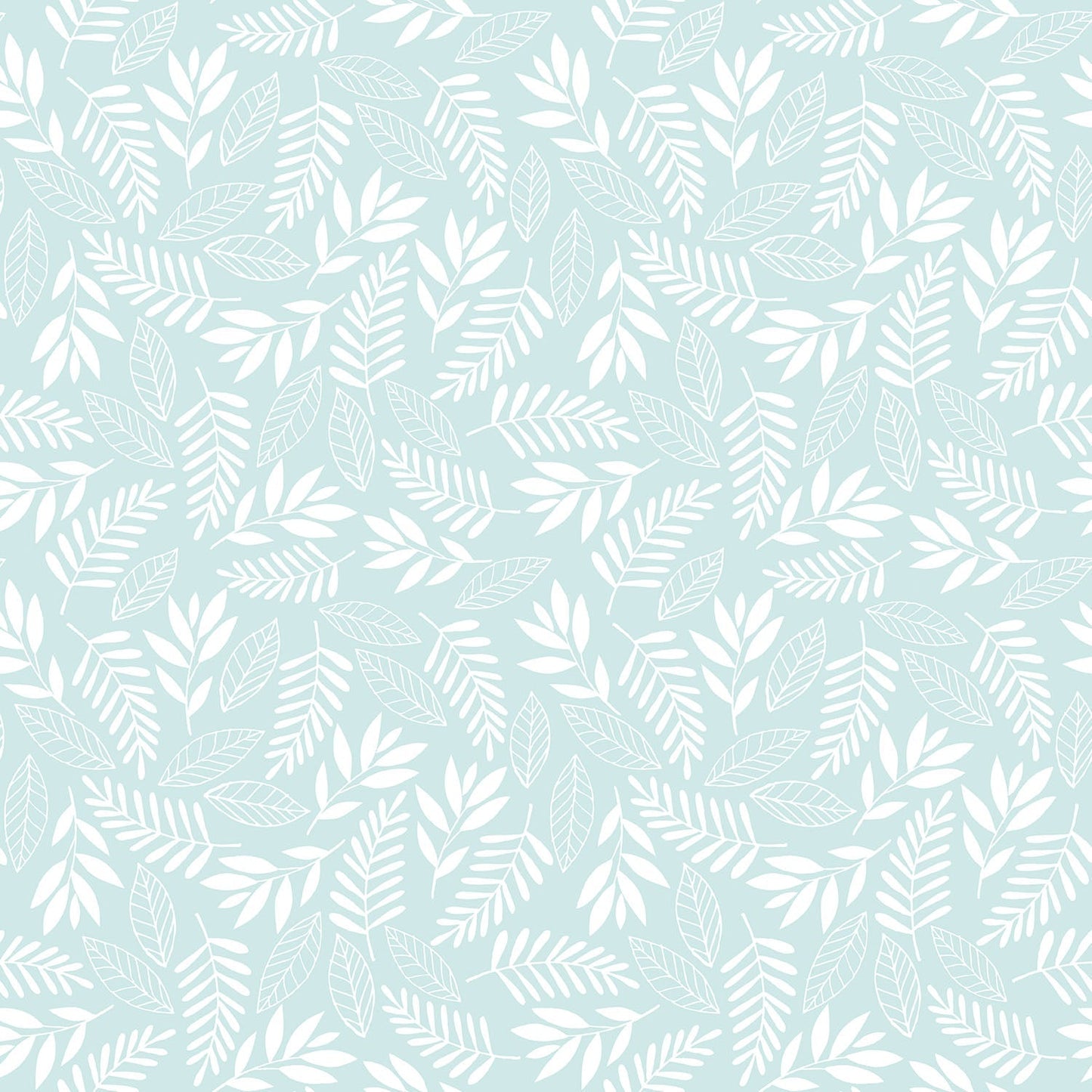 Koala Leaf Turquoise Wallpaper from the Tiny Tots 2 Collection by Galerie Wallcoverings