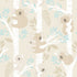 Koalas Turquoise/Glitter Wallpaper from the Tiny Tots 2 Collection by Galerie Wallcoverings