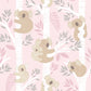 Koalas Pink/Glitter Wallpaper from the Tiny Tots 2 Collection by Galerie Wallcoverings