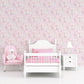 Mermaids Pink/Glitter Wallpaper from the Tiny Tots 2 Collection by Galerie Wallcoverings
