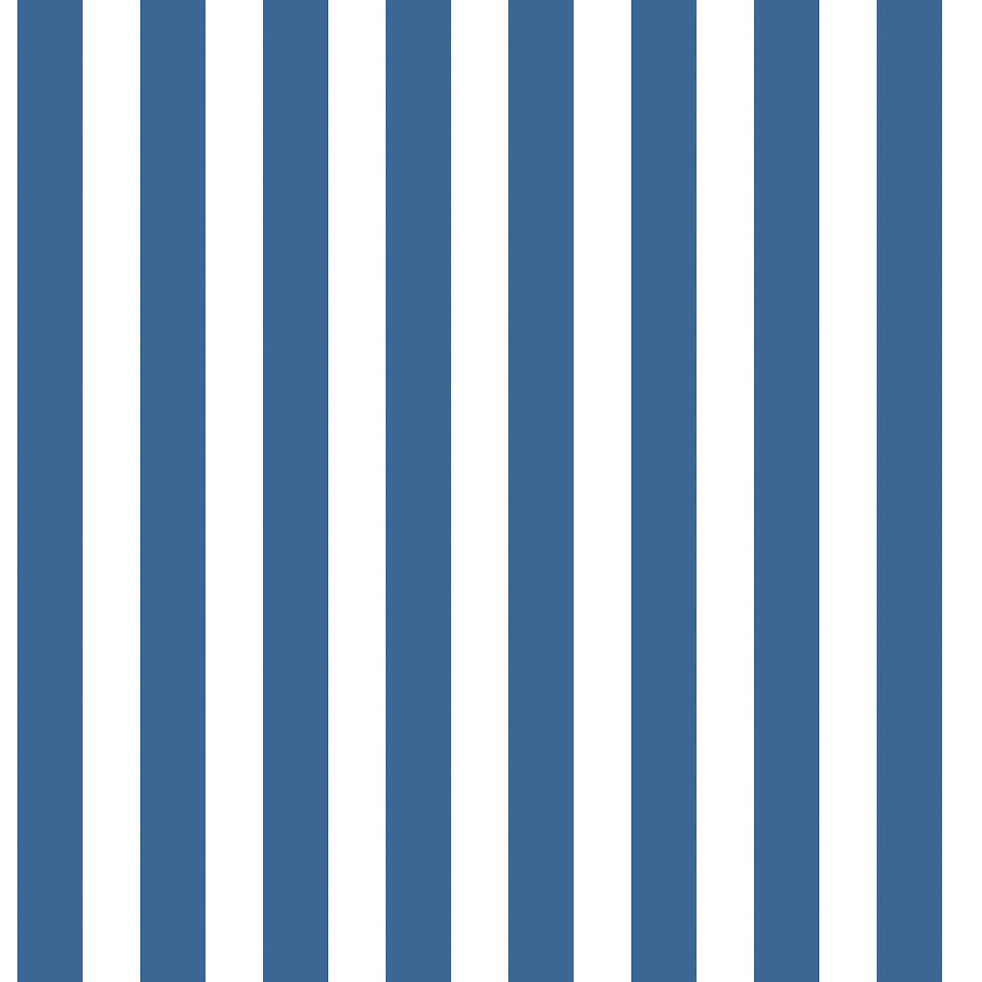 Regency Stripe Cobalt Wallpaper from the Tiny Tots 2 Collection by Galerie Wallcoverings