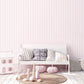 Regency Stripe Pink Wallpaper from the Tiny Tots 2 Collection by Galerie Wallcoverings