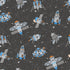 Spaceships Black Multi Wallpaper from the Tiny Tots 2 Collection by Galerie Wallcoverings
