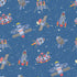 Spaceships Cobalt/Glitter Wallpaper from the Tiny Tots 2 Collection by Galerie Wallcoverings
