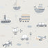 Transportation Greige/Tan Wallpaper from the Tiny Tots 2 Collection by Galerie Wallcoverings