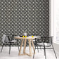 Anemone Mini Black Wallpaper from the Secret Garden Collection by Galerie Wallcoverings