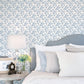 Anemone Mini Blue Wallpaper from the Secret Garden Collection by Galerie Wallcoverings