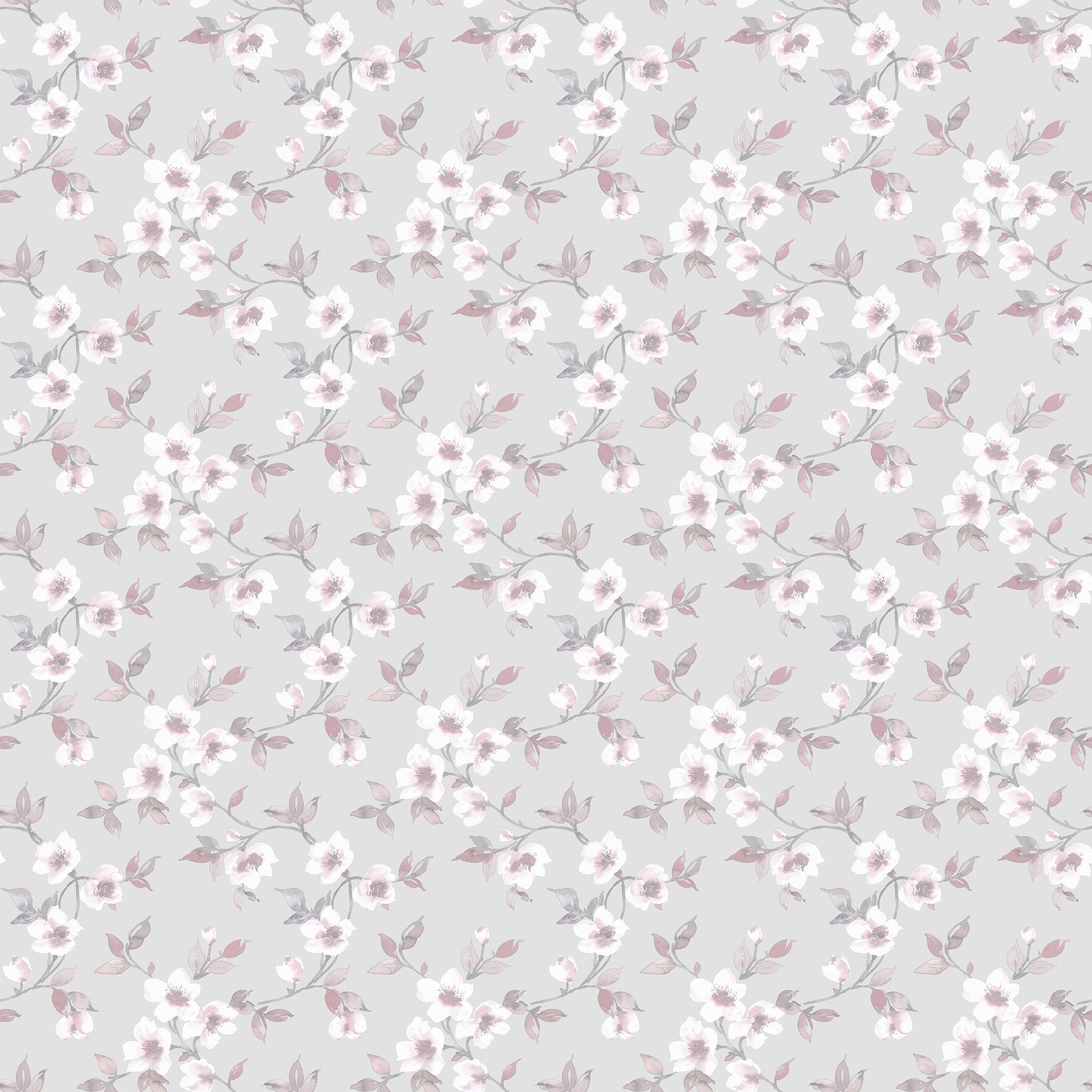 Anemone Mini Grey Wallpaper from the Secret Garden Collection by Galerie Wallcoverings