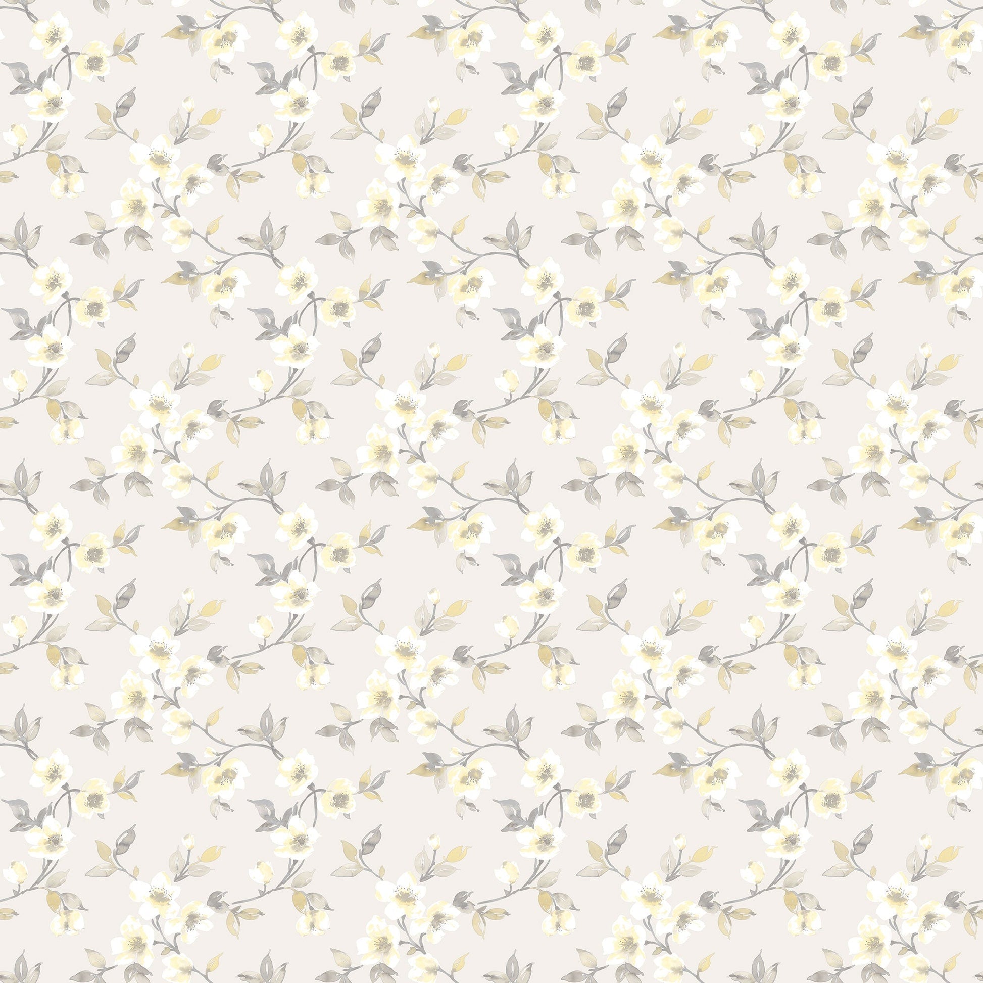 sample anemone mini light grey wallpaper from the secret garden collection by galerie wallcoverings 1