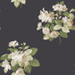 Classic Bouquet Black Wallpaper from the Secret Garden Collection by Galerie Wallcoverings