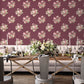 Classic Bouquet Cranberry Wallpaper from the Secret Garden Collection by Galerie Wallcoverings