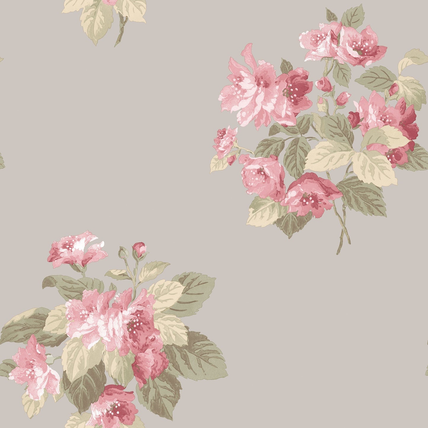 sample classic bouquet taupe raspberry wallpaper from the secret garden collection by galerie wallcoverings 1