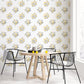 Classic Bouquet Yellow Wallpaper from the Secret Garden Collection by Galerie Wallcoverings