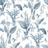 Cottage Botanical Blue Wallpaper from the Secret Garden Collection by Galerie Wallcoverings