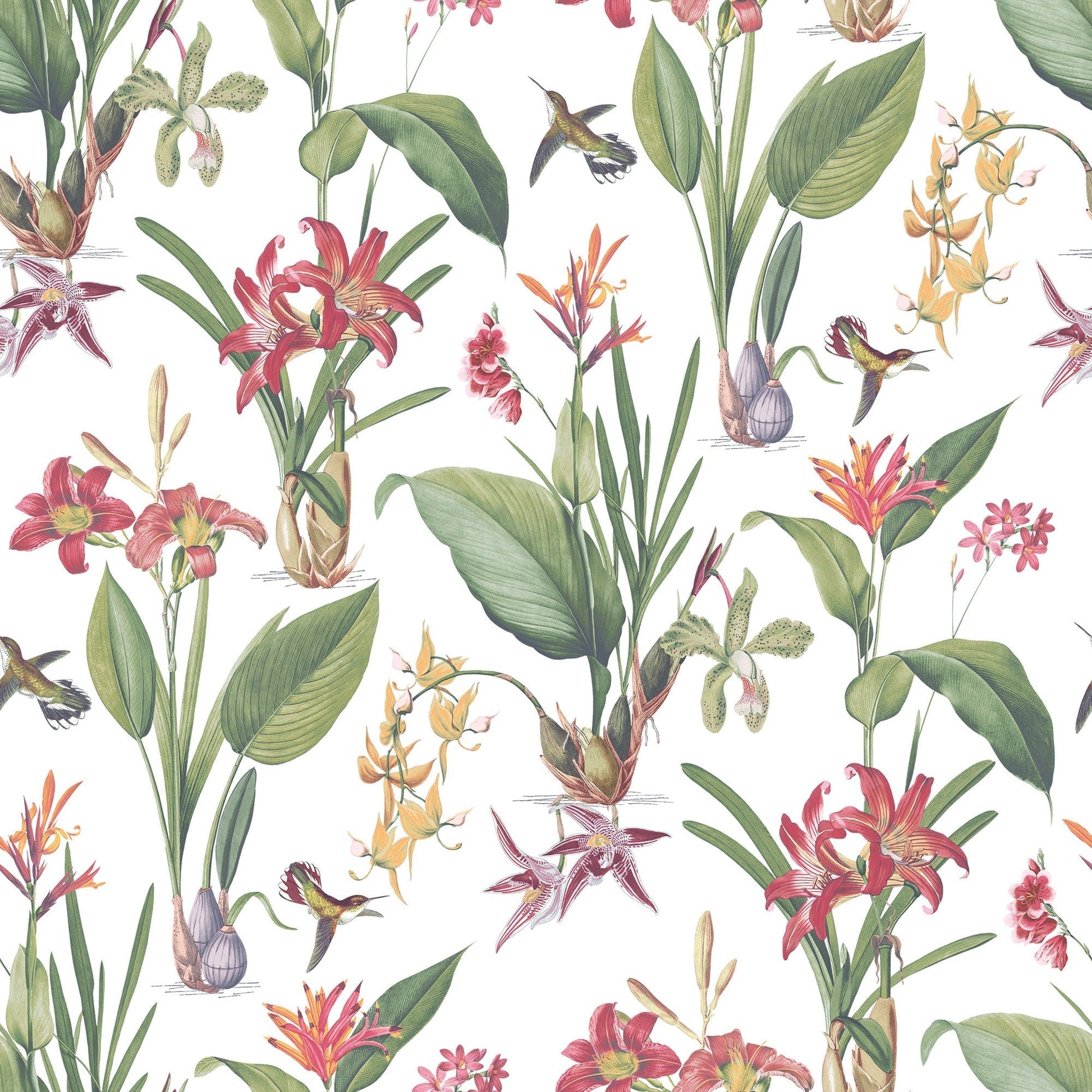 Cottage Botanical Fresh Wallpaper from the Secret Garden Collection by Galerie Wallcoverings
