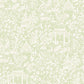 Garden Toile Green Wallpaper from the Secret Garden Collection by Galerie Wallcoverings
