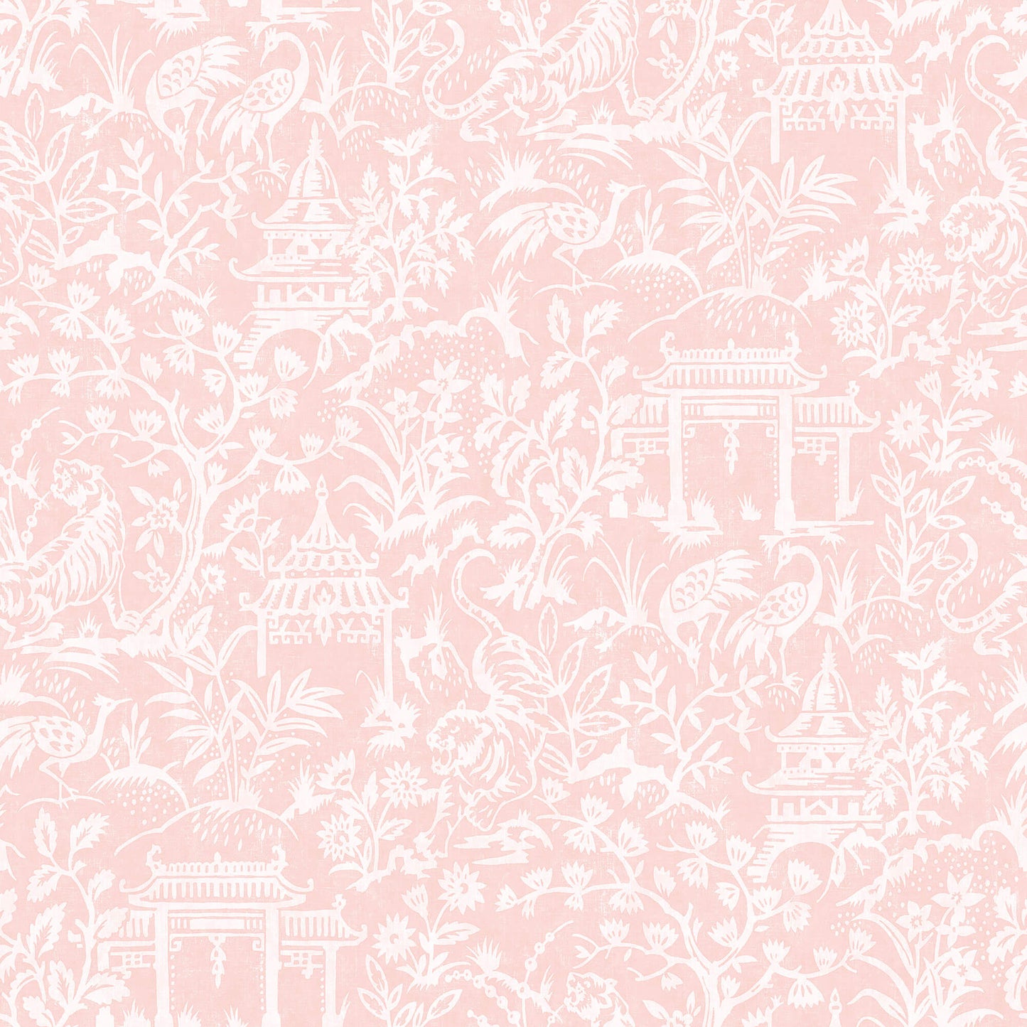 Garden Toile Pink Wallpaper from the Secret Garden Collection by Galerie Wallcoverings