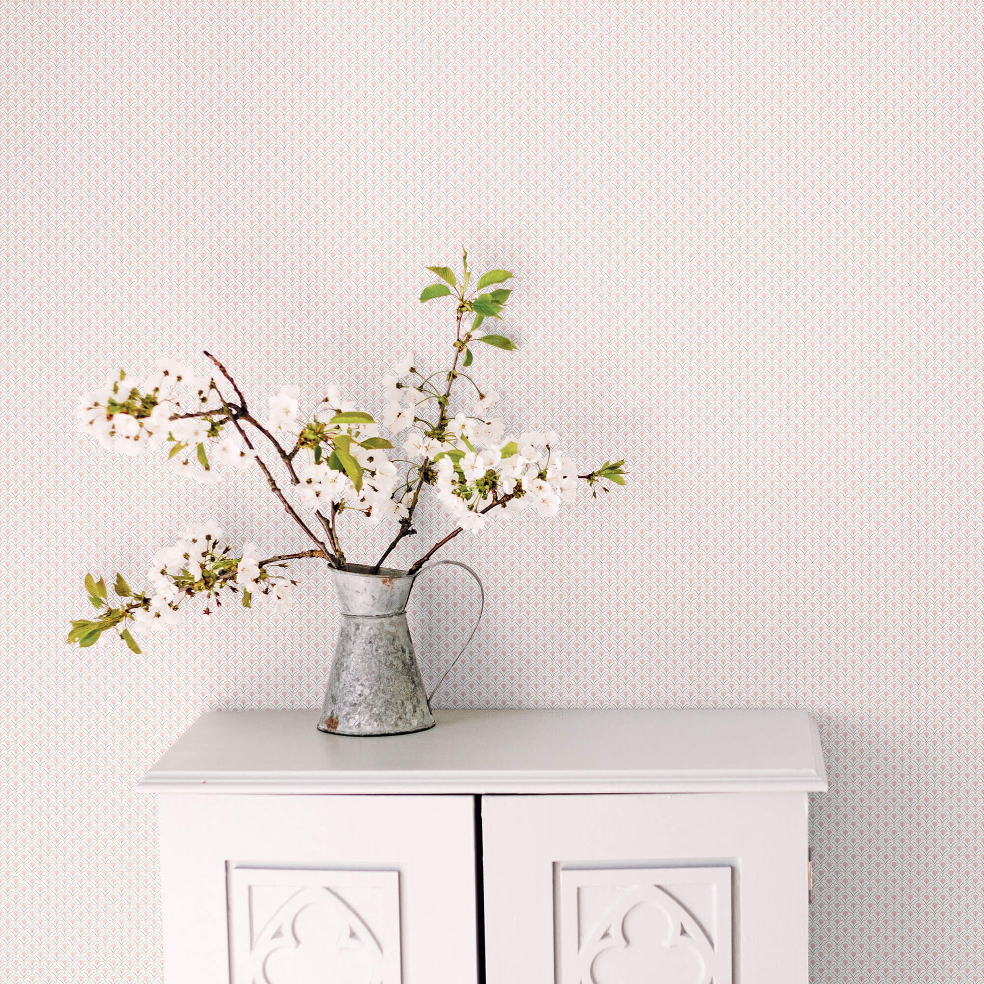Secret Scallop Pink Wallpaper from the Secret Garden Collection by Galerie Wallcoverings