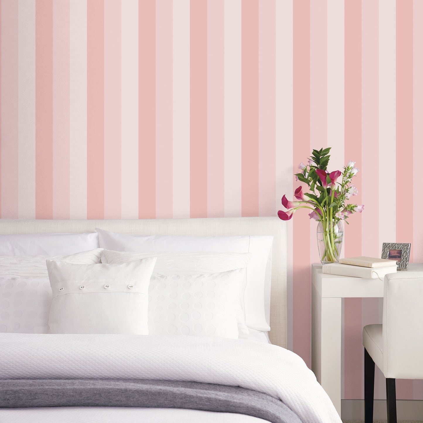 Secret Stripe Pink Wallpaper from the Secret Garden Collection by Galerie Wallcoverings